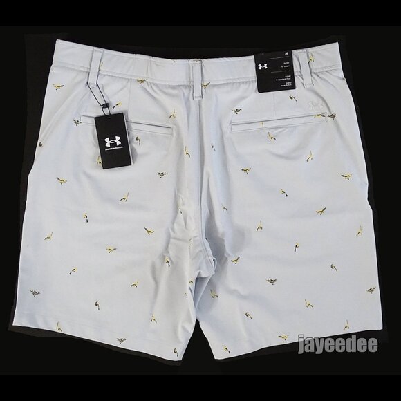 $70 UNDER ARMOUR GOLF PRINTED SHORTS ALL OVER DUCK 1377303-014 HALO GREY 38 - Picture 3 of 5